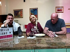 舞台裏, デカチン, ブロンド, フェラチオ, オナニー, ガリガリ, ティーン, オッパイの