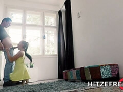 お尻, フェラチオ, 茶髪の, バック, 淫乱熟女, 剃毛, オッパイの