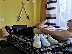 Amateur, Grosse bite, Européenne, Pieds, Fétiche, Marrant, Hard, Jouets