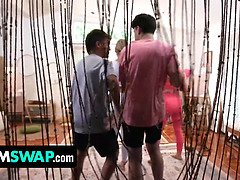 デカ尻, 中出し, バック, 開帳, 淫乱熟女, 母, オマンコ, ヒモパン