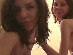 Amateur lezzies and their super-naughty scissoring escapade