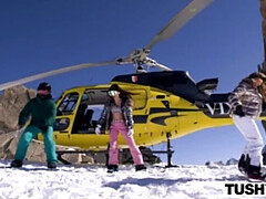 Поза 69, Минет, Брюнетки, Две девушки, Киски, Наездница, Тату, Сиськи