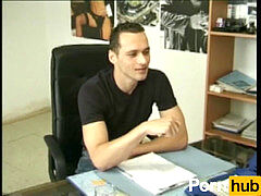 In den arsch, Blasen, Spermaladung, Schwul, Büro, Realität, Arsch lecken