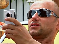 Bikini, Europeo, Sexo duro, Besar, Piscina, Público, Adolescente, Bajo el agua