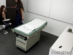 Petite redhead Madi Collins craves to taste her Doctors cock after he touched her