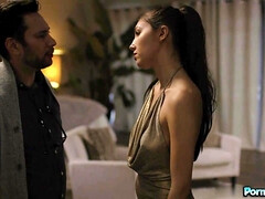 Arsch, Blasen, Braunhaarige, Paar, Fingern, Hardcore, Hd, Titten