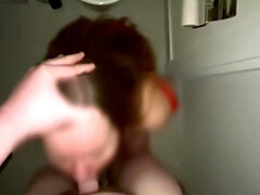 Amateur, Cuarto de baño, Tetas grandes, Gordita, Semen en la boca, Estilo perrito, Tetas naturales, Fiesta