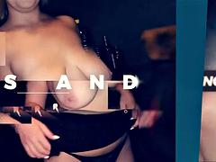 デカパイ, フェラチオ, 茶髪の, イく瞬間, 手コキする, 異人種間, フェラする, オッパイの