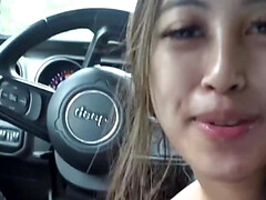 18 ans, Asiatique, Sucer une bite, Petite amie, Fait maison, Pov, Public, Adolescente