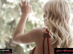 デカチン, ブロンド, フェラチオ, カップル, 女, オナニー, オマンコ, おもらし