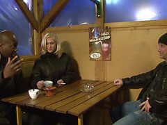 Kont, Grote lul, Pijpbeurt, Diep in de keel, Lul, Man, Interraciaal, Vrouw