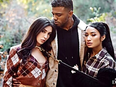 Большой член, Черные, Минет, Брюнетки, Собачьи, Межрасовый секс, Натуральные сиськи, Сиськи