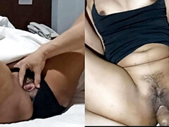 Clitoris, Pareja, Polla, Penetracion con dedos, Casero, Maduro, Montar, Mojado