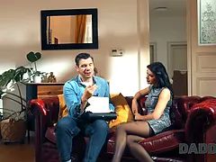 Belleza, Morena, Engañando, Papá, Novia, Hd, Gritar, Medias largas