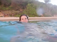 Playa, Penetracion con dedos, Novia, Masturbación, Orgasmo, Pov, Coño, Afeitado