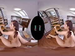 VRHUSH Petite Lexi Dona rides a cock in VR POV