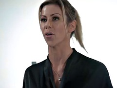 デカパイ, ブロンド, 毛深い, ハードコア, 淫乱熟女, オイル, シャワー, オッパイの