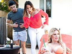 ベッドルーム, デカ尻, デカパイ, ブロンド, イく瞬間, グループ, 淫乱熟女, オマンコ