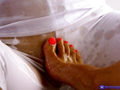 Amateur, Gros seins, Tchèque, Pieds, Embrassement, Lesbienne, Léchez, Huilée