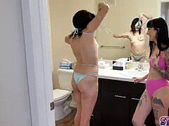 Bikini, Léchez, Chatte, Tatouage, Plan cul à trois, Jouets