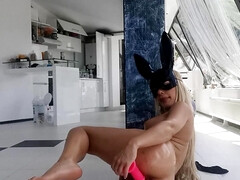 Grote mammen, Blond, Vingeren, Hd, Russisch, Alleen, Speelgoed