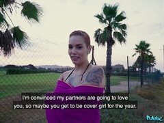 Блондинки, Минет, Член, Европейки, Сперма на лице, На природе, Пирсинг, На публике