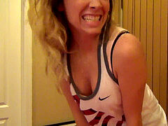 Wrestling, tall, ball busting