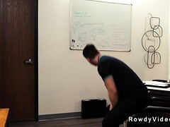 Gay gets blowjob from associate