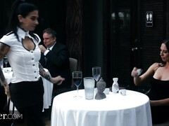 Глубокая глотка, Доминирование, Фетиш, Лизание, Киски, Наездница, Втроем, Сиськи