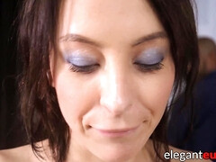 アナル, 美女, フェラチオ, 中出し, チン, ヨーロピアン, 異人種間, 自然山雀