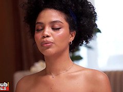 Américain, Noire, Brésilienne, Noir ébène, Hd, Fille latino, Suçant, Nénés