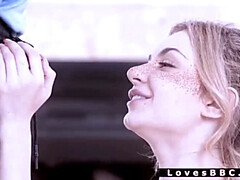 黒人, フェラチオ, 浮気者, バック, 馬乗り, 驚き, オッパイの, 妻