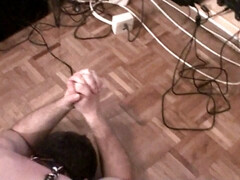 Grosse titten, Verrückt, Gehörnter ehemann, Spermaladung, Schwanz, Weibliche domination, Handjob, Rotschopf