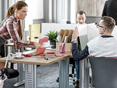 Schlafzimmer, Grosse titten, Blondine, Fingern, Lesbisch, Lecken, Muschi, Rotschopf