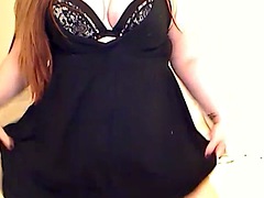 Hot fat girl shows her huge BBW ass and big tits