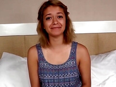 Nana, Grosse bite, Blonde, Gode, En levrette, Masturbation, Nénés, Mouillée