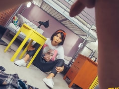 お尻, フェラチオ, 捕まる, 手コキする, ガリガリ, ティーン, オッパイの, のぞき