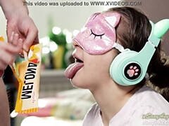 Sperma shot, Schattig, Spel, Russisch, Verassing, Tiener