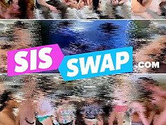 Grosser arsch, Schwanz, Dildo, Hd, Lingerie, Pov, Schwestern, Taboo