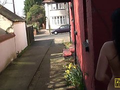 Britisch, Milf, Nackt, Im freien, Realität, Tätowierung