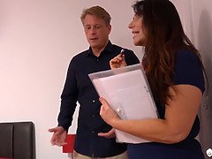 Watch Marc Kaye and Josephine James get wild in hardcore doggystyle action - AGEDLOVE