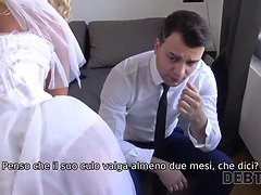 Braut, Hundestellung, Kleid, Selbstgemacht, Ehemann, Geld, Strümpfe, Tätowierung