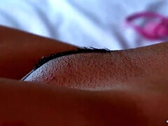 Morena, Erótico, Hembra, Masturbación, Desnudo, Coño, Solo, Desnudarse