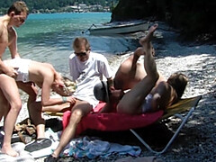 Amateur, Culo, Playa, Alemán, Grupo, Al aire libre, Sexo fuerte, Hermanas