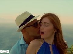 69, フェラチオ, イく瞬間, 毛深い, なめる, オマンコ, 赤毛, 馬乗り