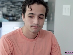 デカ尻, ブロンド, フェラチオ, 茶髪の, 口内発射, 母, オマンコ, ストリップ