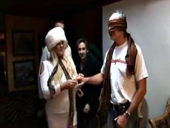 美女, デカパイ, イギリス人, ダブル開発, フェティッシュ, 淫乱熟女, 三人, オッパイの