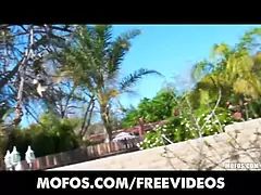 Backyard toga party turns into an gangbang sesh by the pool