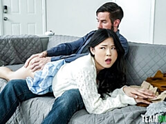 Азиатки, Большой член, Минет, Брюнетки, Собачьи, Натуральные сиськи, Молоденькие, Сиськи