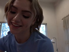 Gros seins, Blonde, Éjaculation interne, Pov, Nénés